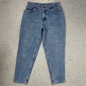 Vintage 80s Gitano Stonewash Blue Jeans High Waist Tapered Leg 12 Petite 30"x28"